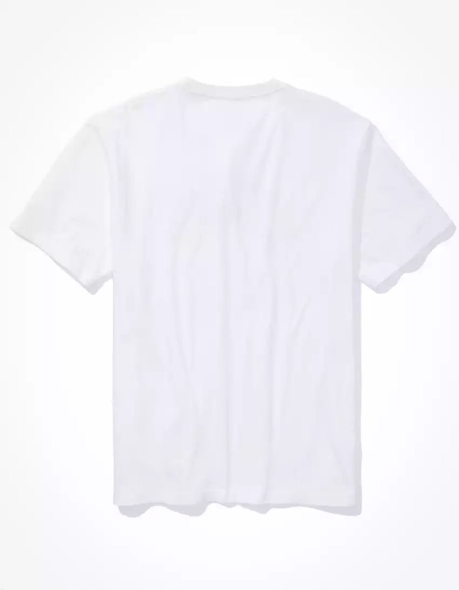 T Shirts American Eagle AE Super Soft Pride Graphique Blanche Homme | YHS-88804147